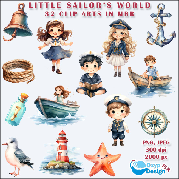 Little Sailor&rsquo;s World Clip Arts in MRR