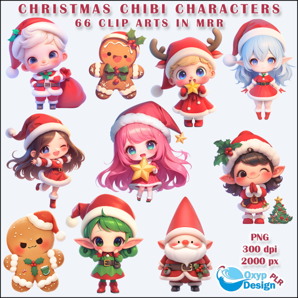 Christmas Chibi Characters